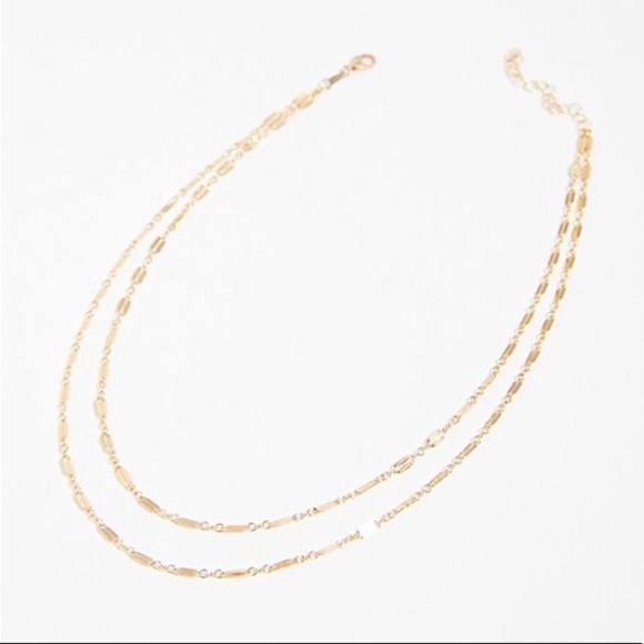 14k Goldfill Double Layer Star Necklace - Picture 2 of 4